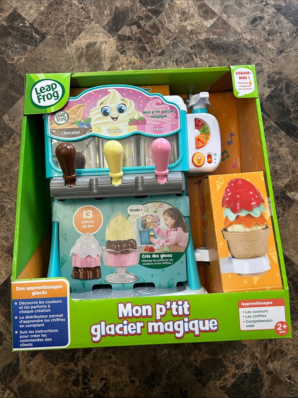 BNIB 🆕 Leap Frog Mon P'tit Glacier Magique Ice Cream Playset - French Edition